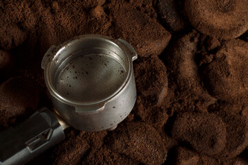 Sobrantes de Café molido y filtro vacío