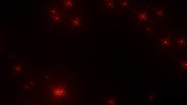 画面中央から放射状に放出される光キラキラエフェクト　赤色　パーティクル　ループ処理　CG背景