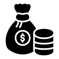 money glyph icon