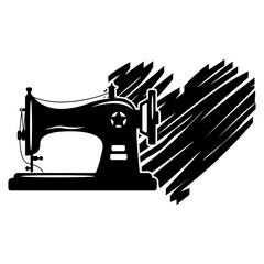 Sewing Machine Silhouette