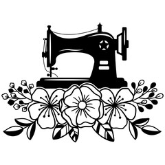 Sewing Machine Silhouette