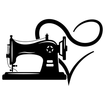 Sewing Machine Silhouette