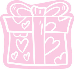 The drawing  love icon for valentine concept