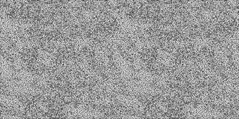 Naklejka premium Seamless vintage distressed halftone dot background pattern. Tileable grunge black printer ink raster dots transparent overlay. Retro comic book or print making creative concept backdrop..