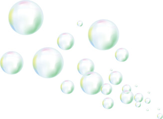 たくさんのシャボン玉