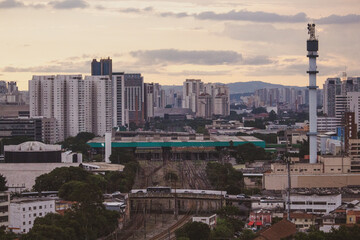 Naklejka premium city skyline