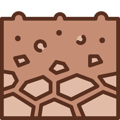 soil section two tone icon