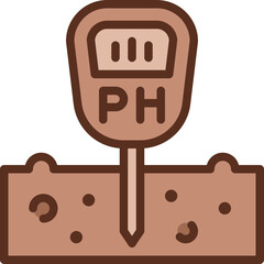 soil ph meter two tone icon