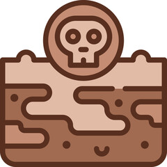 soil pollution two tone icon