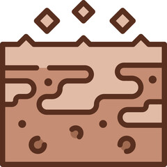 soil salinity two tone icon