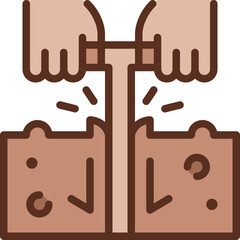 soil testing two tone icon