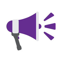 purple megaphone toa speaker