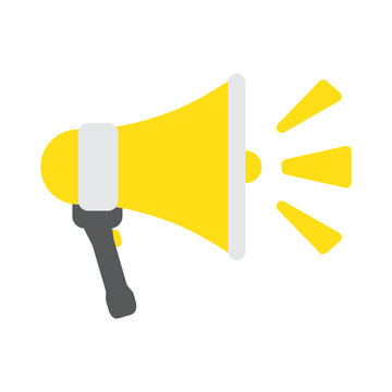 yellow megaphone toa speaker