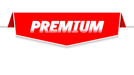 Website bookmark label with text premium