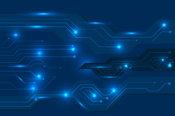 futuristic and innovation abstract circuit board background illustration