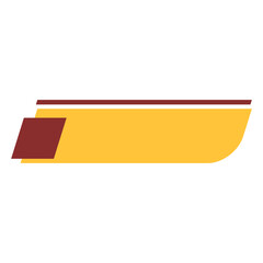 Maroon and Yellow Flat Lower Third 1