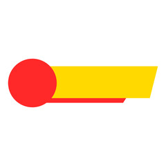 Yellow and Orange Flat Lower Third 5