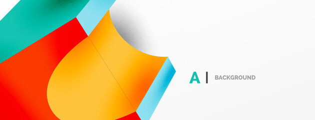 Obraz premium Abstract background - 3d abstract shape. Wallpaper for concept of AI technology, blockchain, communication, 5G, science, business