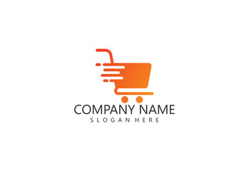 Shop logo design vector. shopping logo.