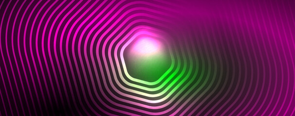 Techno shiny hexagons abstract background, technology energy space light concept, abstract background wallpaper design