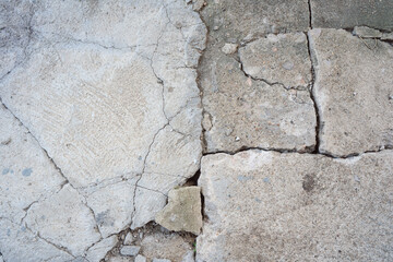 Home has cracked and damage from earthquake