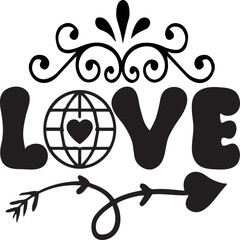 Valentine's Day SVG And T shirt Design