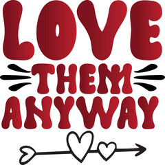 Valentine's Day SVG And T shirt Design