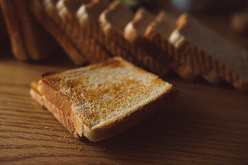 a sandwich for a morning breakfast at home and at work