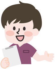 医療現場の男性スタッフ 