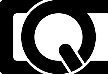 Naklejka na ściany i meble logo letter C and Q