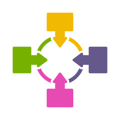 Colorful Flat Infographic Shape 26