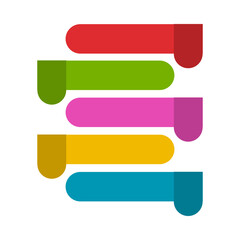 Colorful Flat Infographic Shape 8