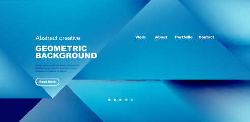 Dynamic triangle design with fluid gradient colors abstract background