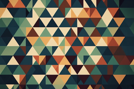 Background with a geometric mosaic. geometric backgrounds that are abstract. Your design's template a based image. Generative AI