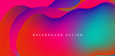 Abstract background fluid bubbles and wave elements. Template for covers, templates, flyers, placards, brochures, banners