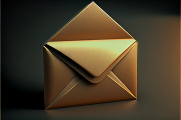 Email notification icon, original looking emoji ideal for messages, generative AI