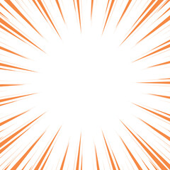 Color cartoon style concentration line material