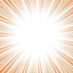 Color cartoon style concentration line material