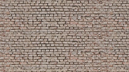 Background of old orange and brown vintage brick wall texture industrial