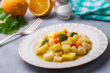 Turkish olive oil foods; celery (Turkish name; Zeytinyagli kereviz)