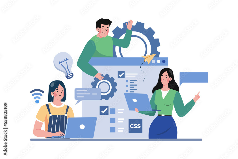 Canvas Prints business team generating creative idea