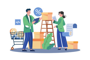 Businessman Checking Product Quality