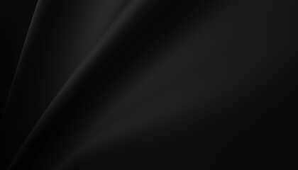 dark black satin background fabric cloth wave 3d
