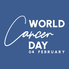 World Cancer Day Background with on blur background ,for 04 February, Vector illustration EPS 10