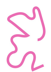 Colourful Squiggly Lines Design