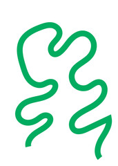 Colourful Squiggly Lines Design