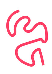 Colourful Squiggly Lines Design