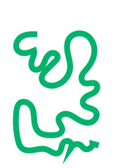 Colourful Squiggly Lines Design