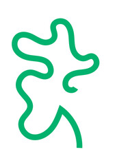 Colourful Squiggly Lines Design