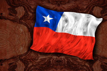 National flag  of Chile.. Background  with flag  of Chile.